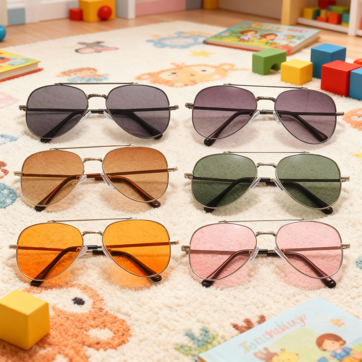 2025 UV400 Metal Children's Su - Sunglasses Aviator Polarized 评论和价格
