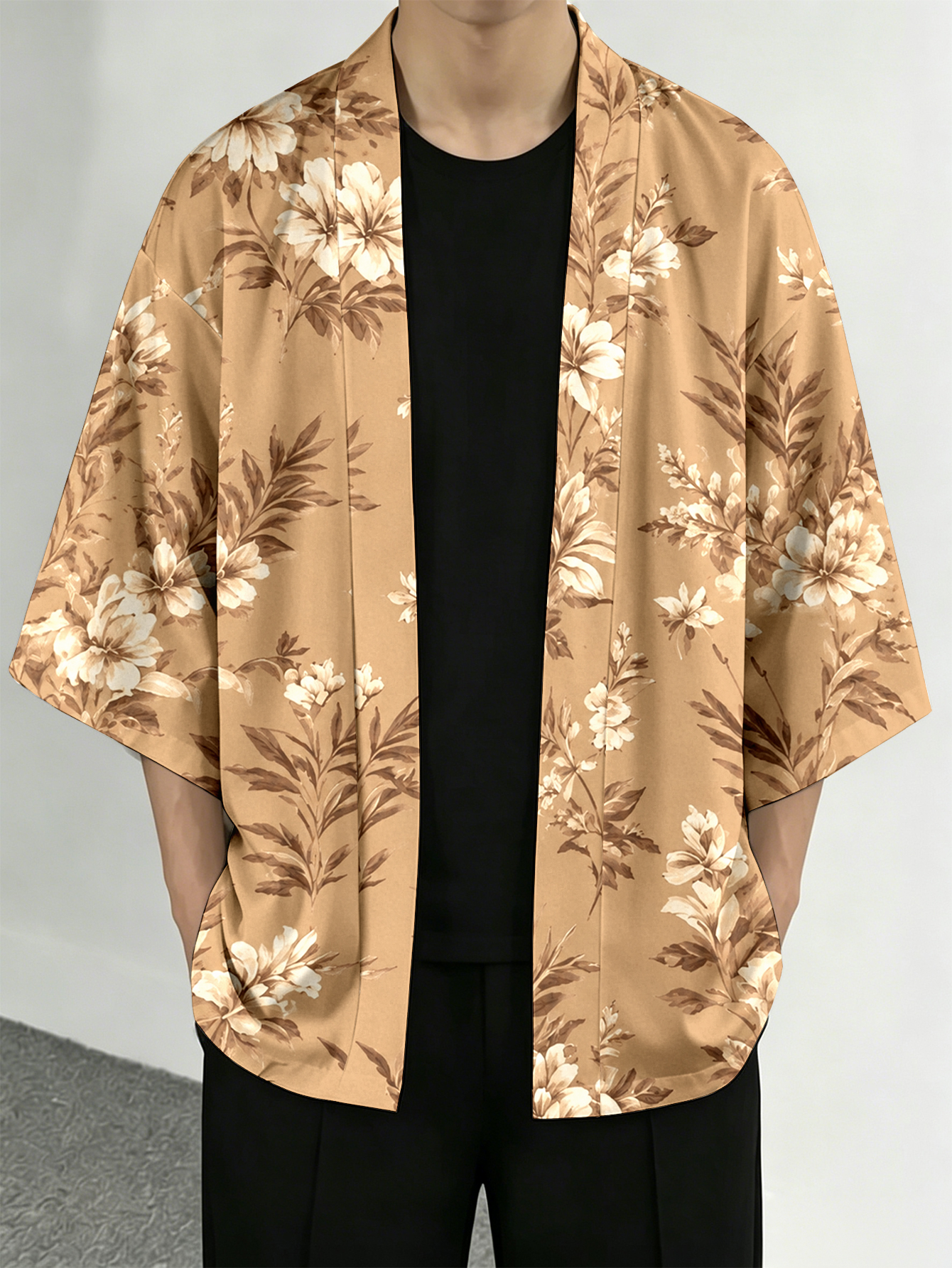 Men's casual top  Floral Leaf  - Resort Shirt Floral 评论和价格
