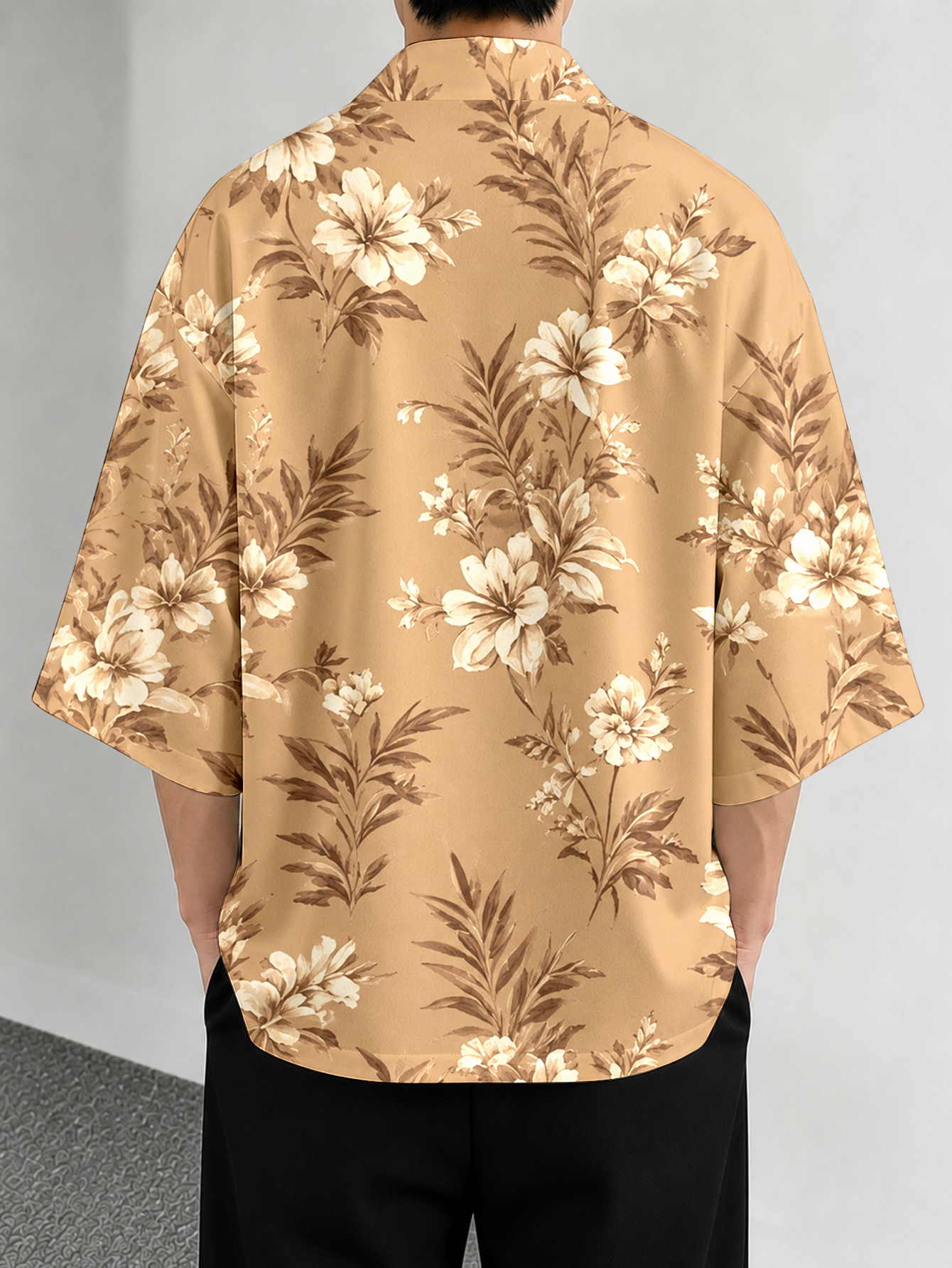 Men's casual top  Floral Leaf  - Resort Shirt Floral 评论和价格