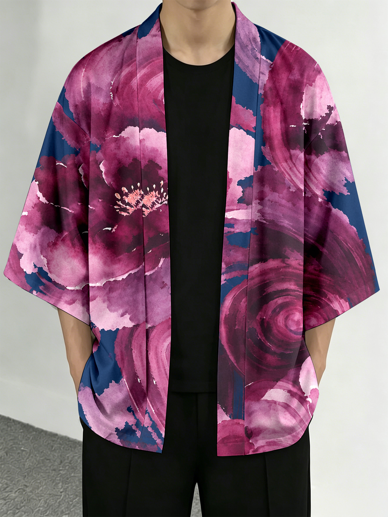 Men's casual top Floral Art Ca - Resort Shirt Floral 评论和价格