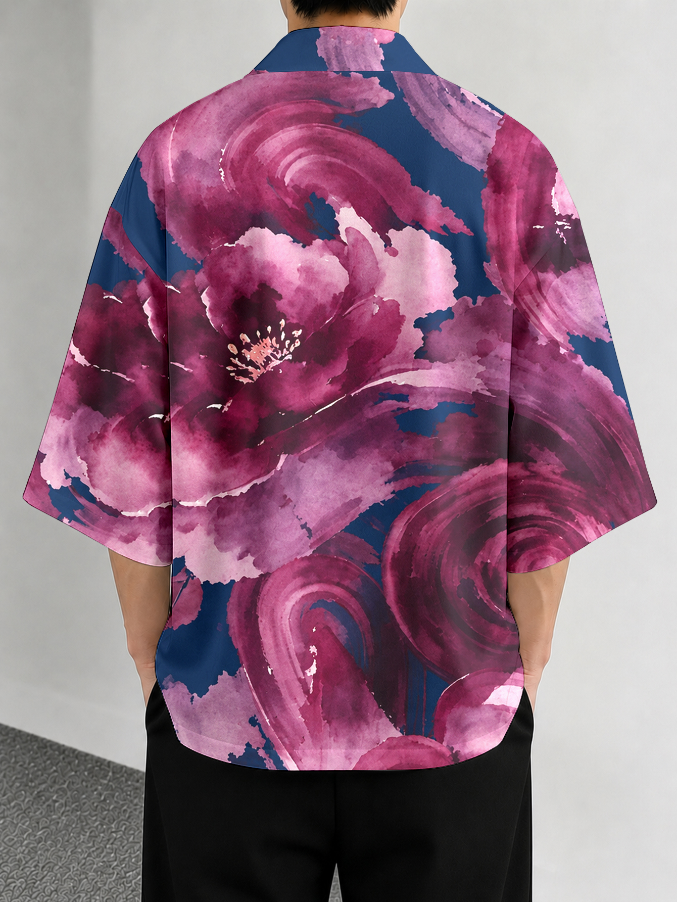 Men's casual top Floral Art Ca - Resort Shirt Floral 评论和价格