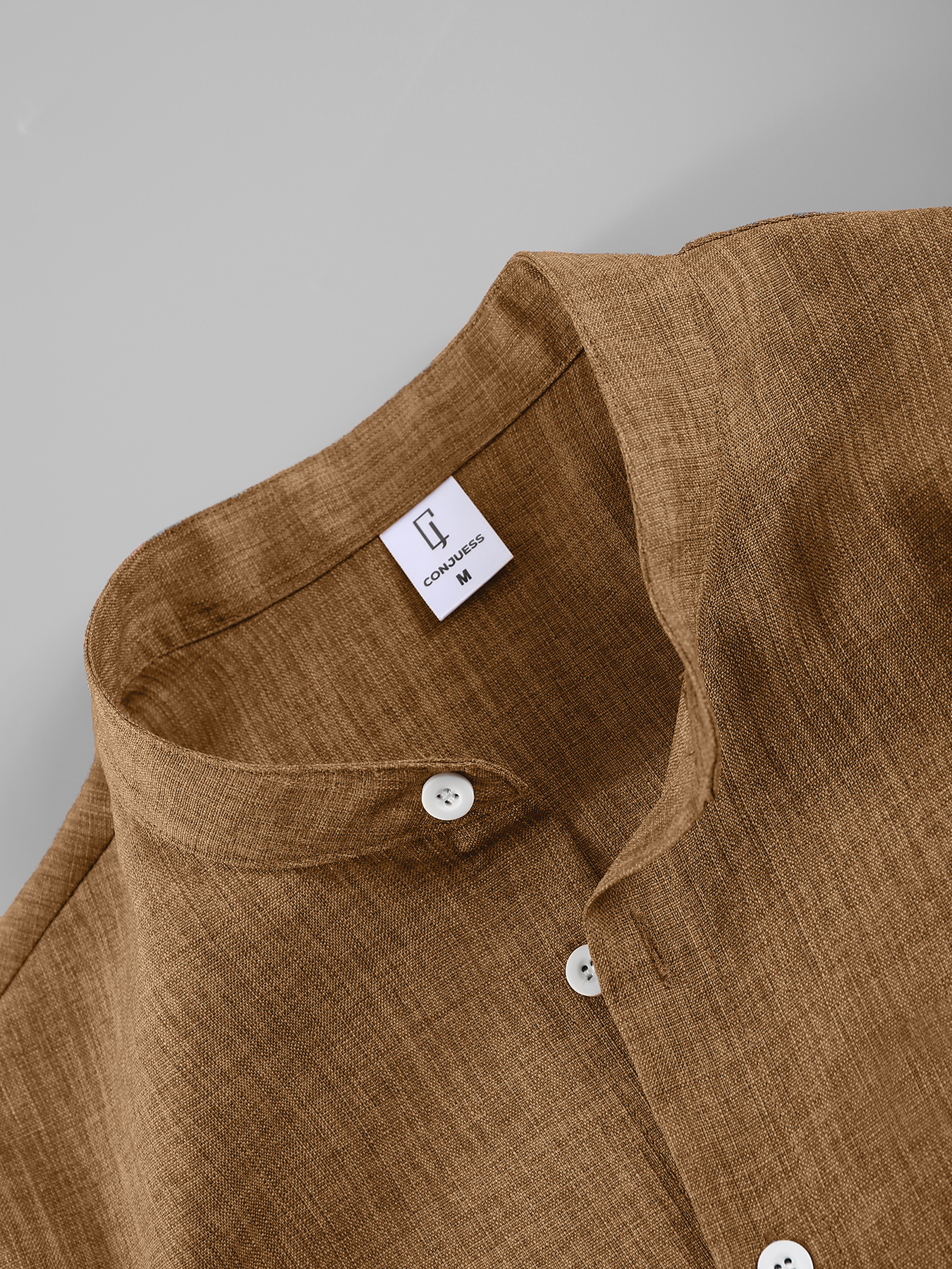 Summer Men's Cotton Linen Text - Linen Shirt Breathable 评论和价格
