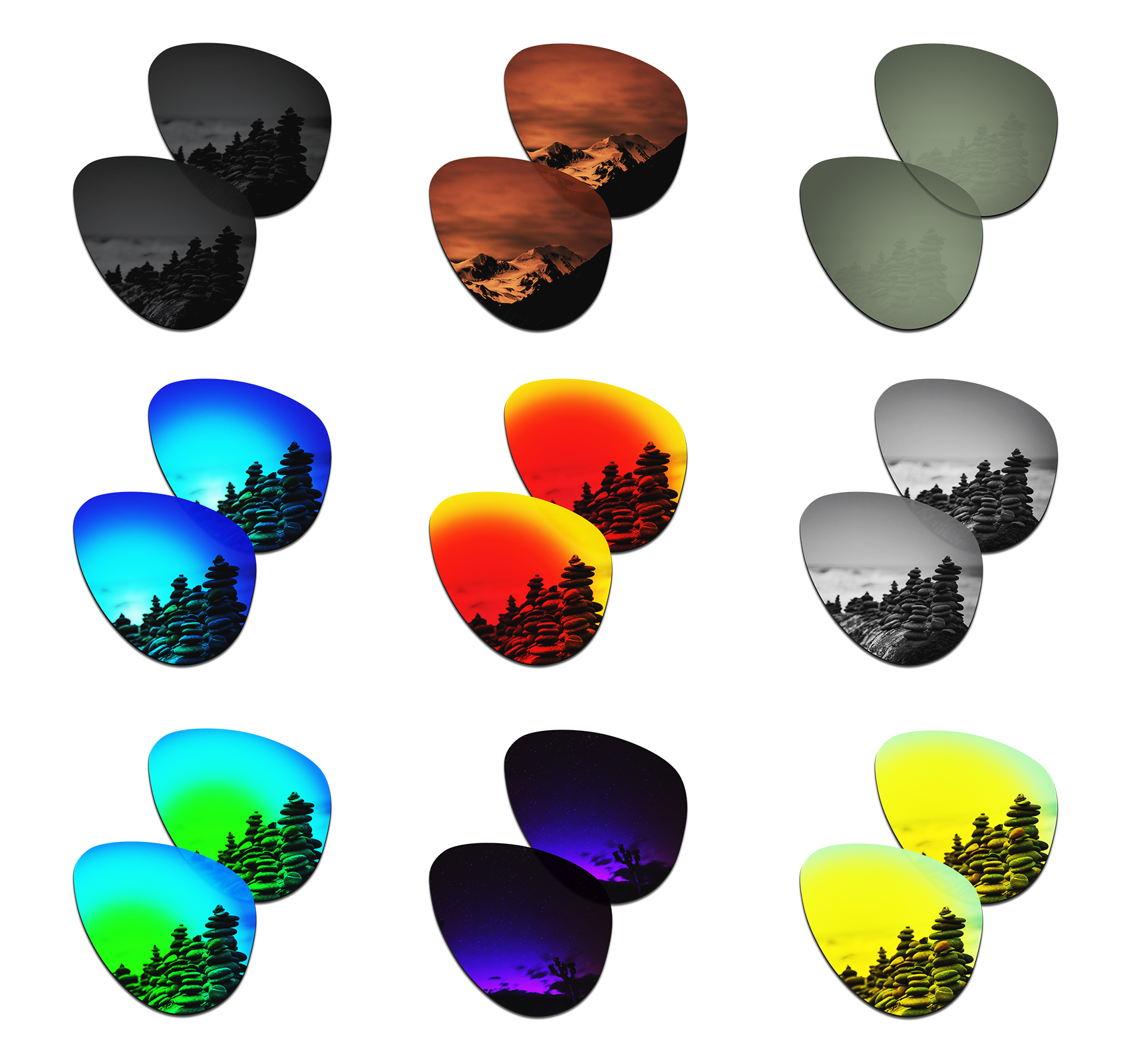 SmartVLT Polarized Replacement - Sunglasses Aviator Polarized 评论和价格