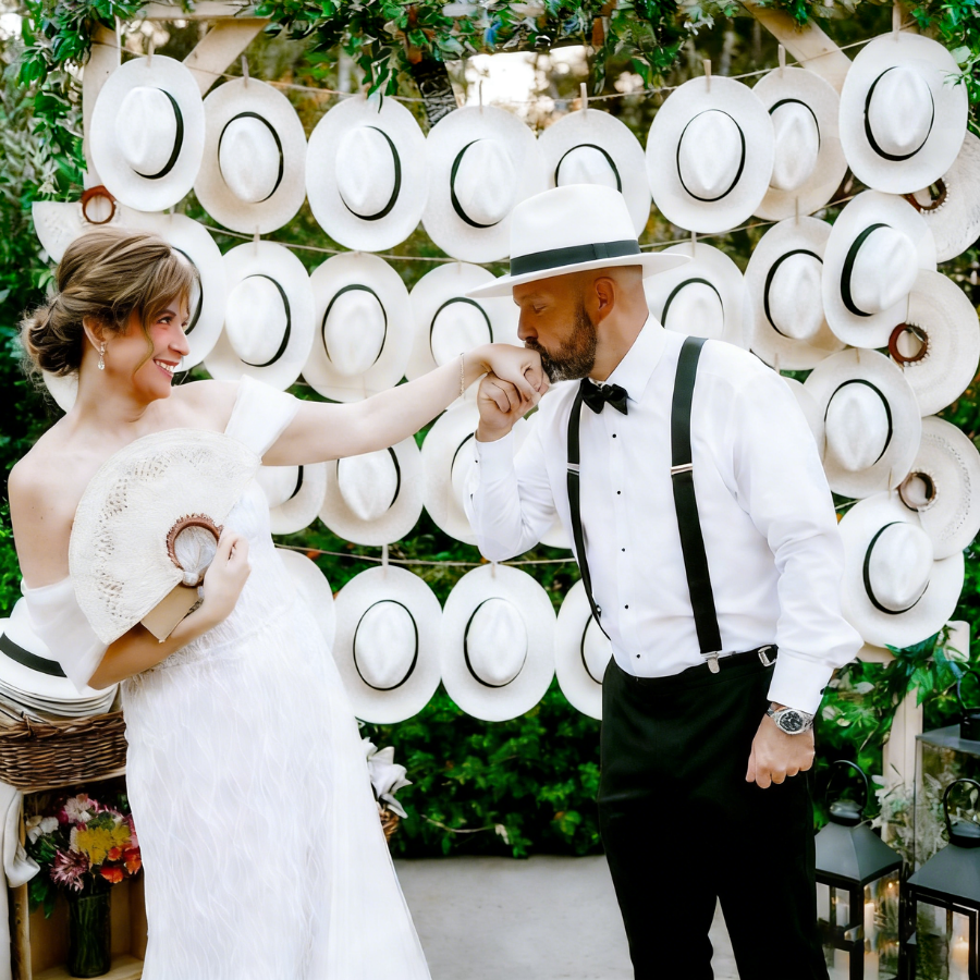 6-48PACK Wedding Straw Fedora  - Bucket Hat Straw 评论和价格