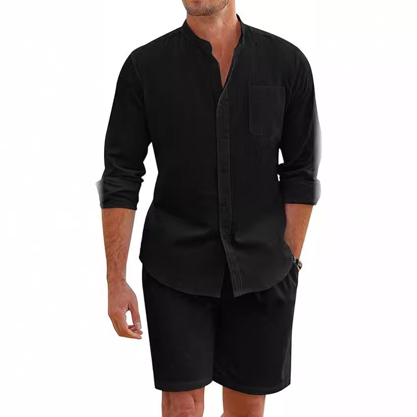 Simple Casual Men's Cotton Lin - Linen Shirt Breathable 评论和价格