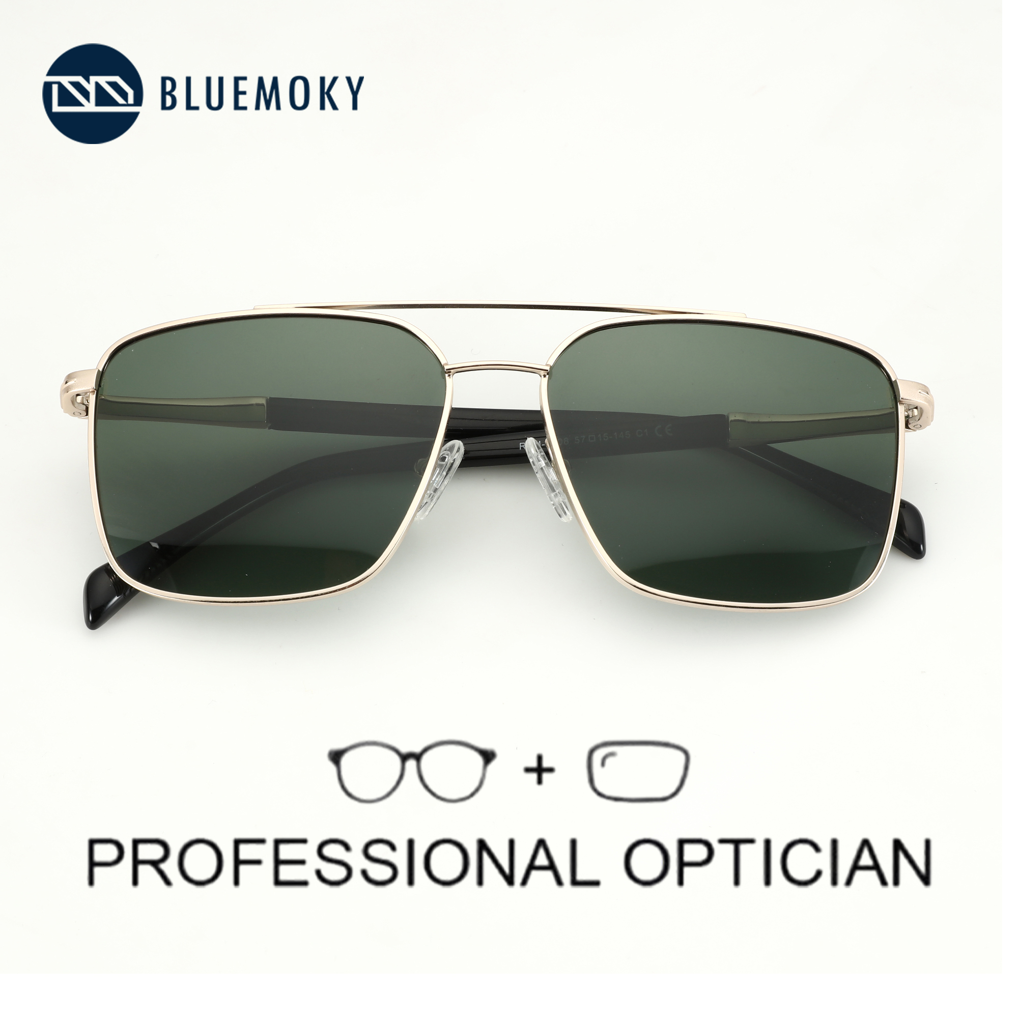 BLUEMOKY L Size Fashion Metal  - Sunglasses Aviator Polarized 评论和价格