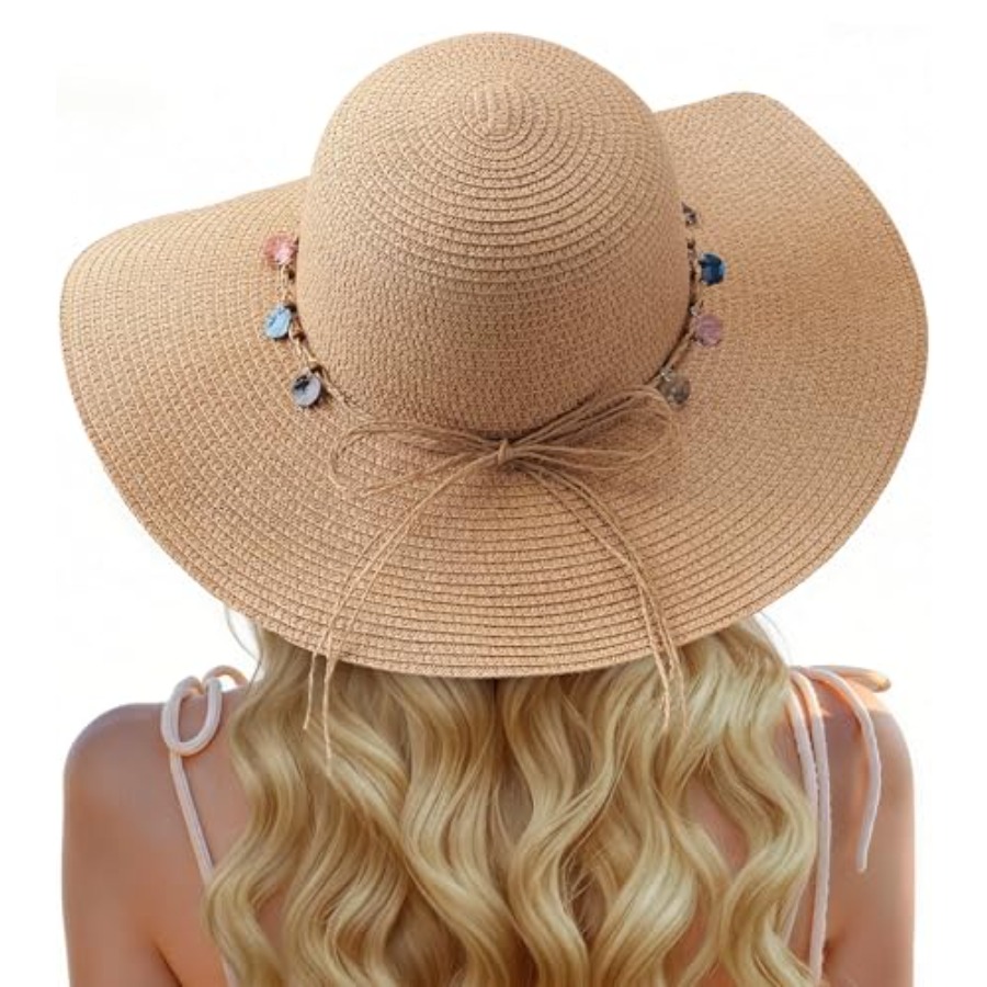 Trifabricy Beach Sun Straw Hat - Packable Hat Nylon 评论和价格