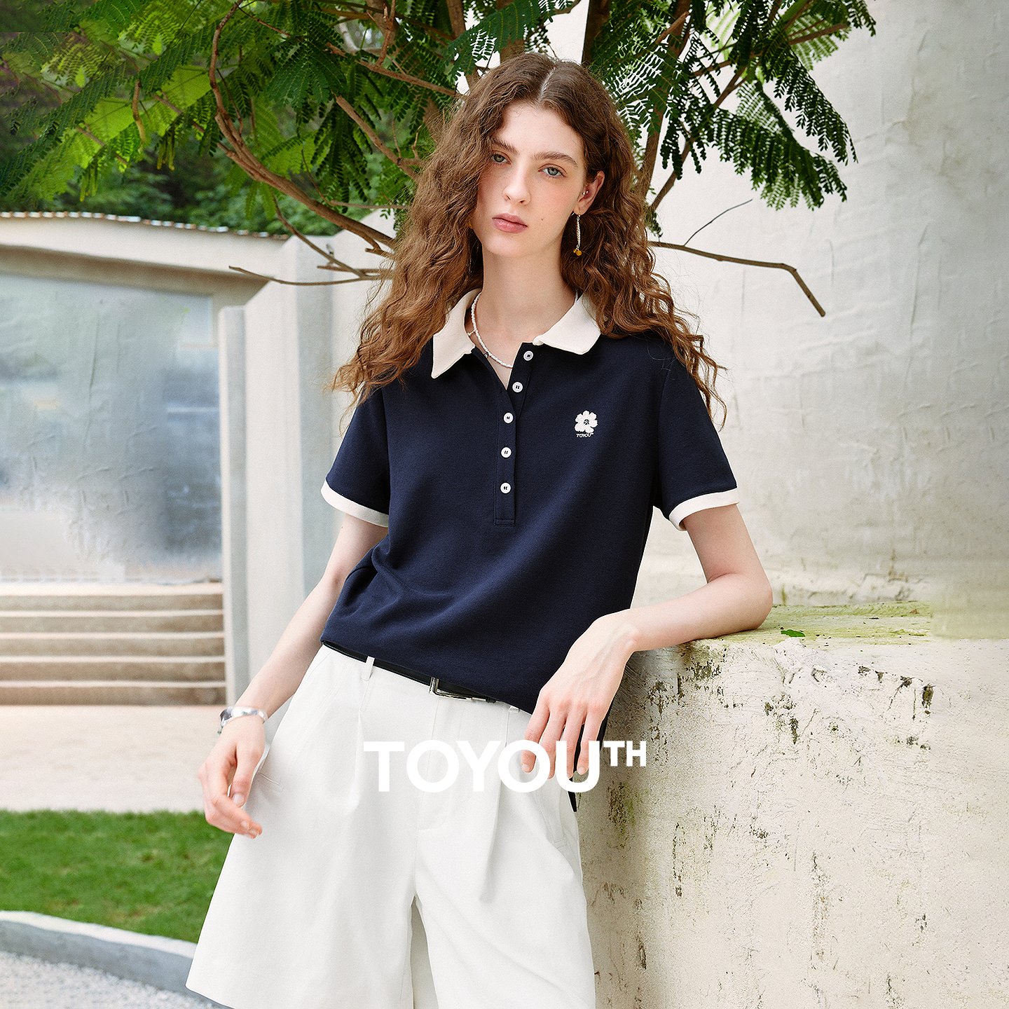 TOYOUTH Women T-shirts 2026 Su - Polo Shirt Pique 评论和价格