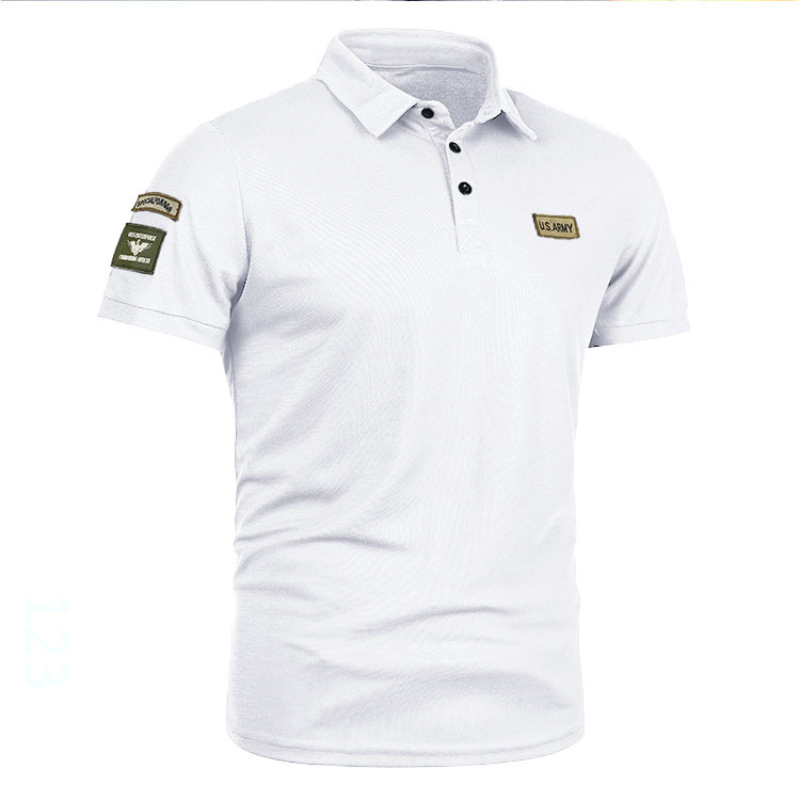 Korean Solid Color Men's Polo  - Polo Shirt Pique 评论和价格