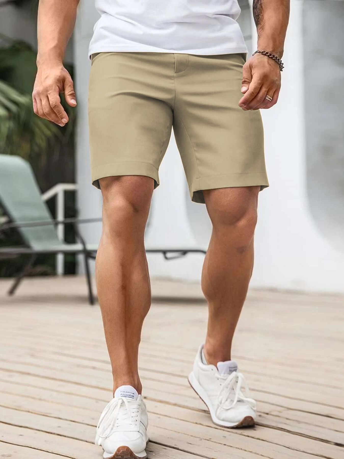 Men's Business Casual Chino Sh - Shorts Chino Slim 评论和价格