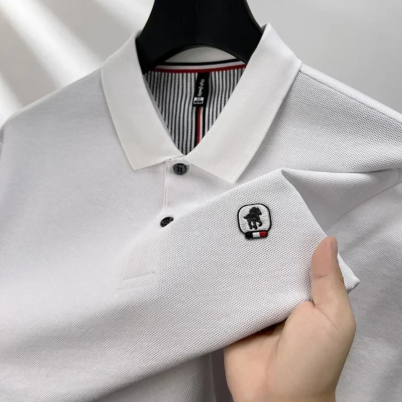 Cotton polo shirt men's long s - Polo Shirt Pique 评论和价格