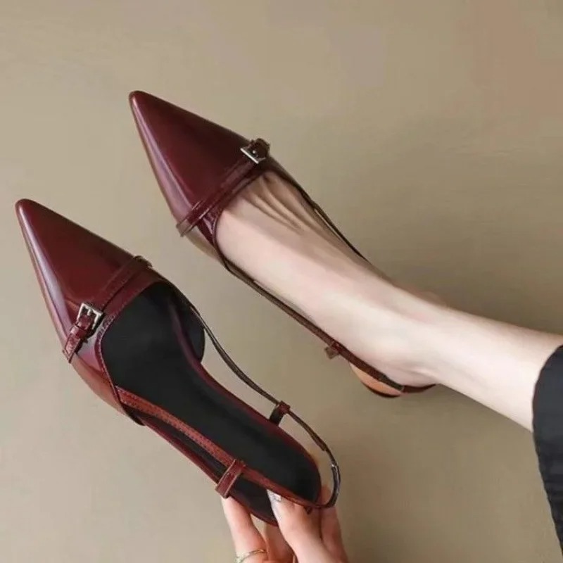 Women Sandals Fashion Pointed  - Casual Sandal Leather 评论和价格