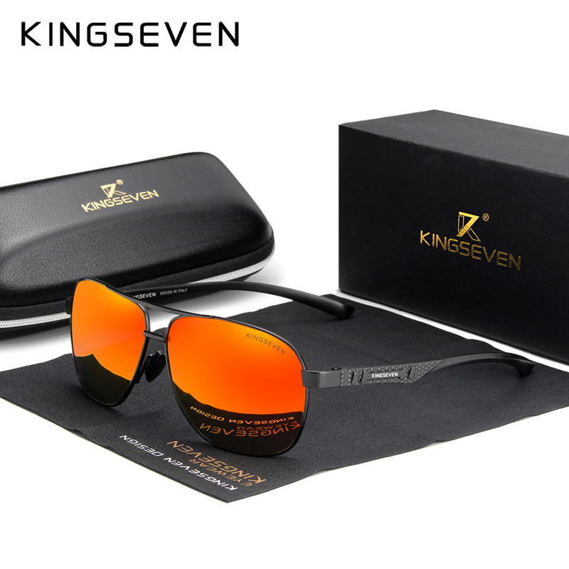 KINGSEVEN Brand Men Sunglasses - Sunglasses Aviator Polarized 评论和价格