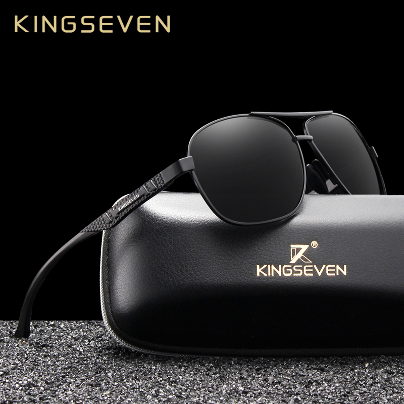 KINGSEVEN Brand Men Sunglasses - Sunglasses Aviator Polarized 评论和价格