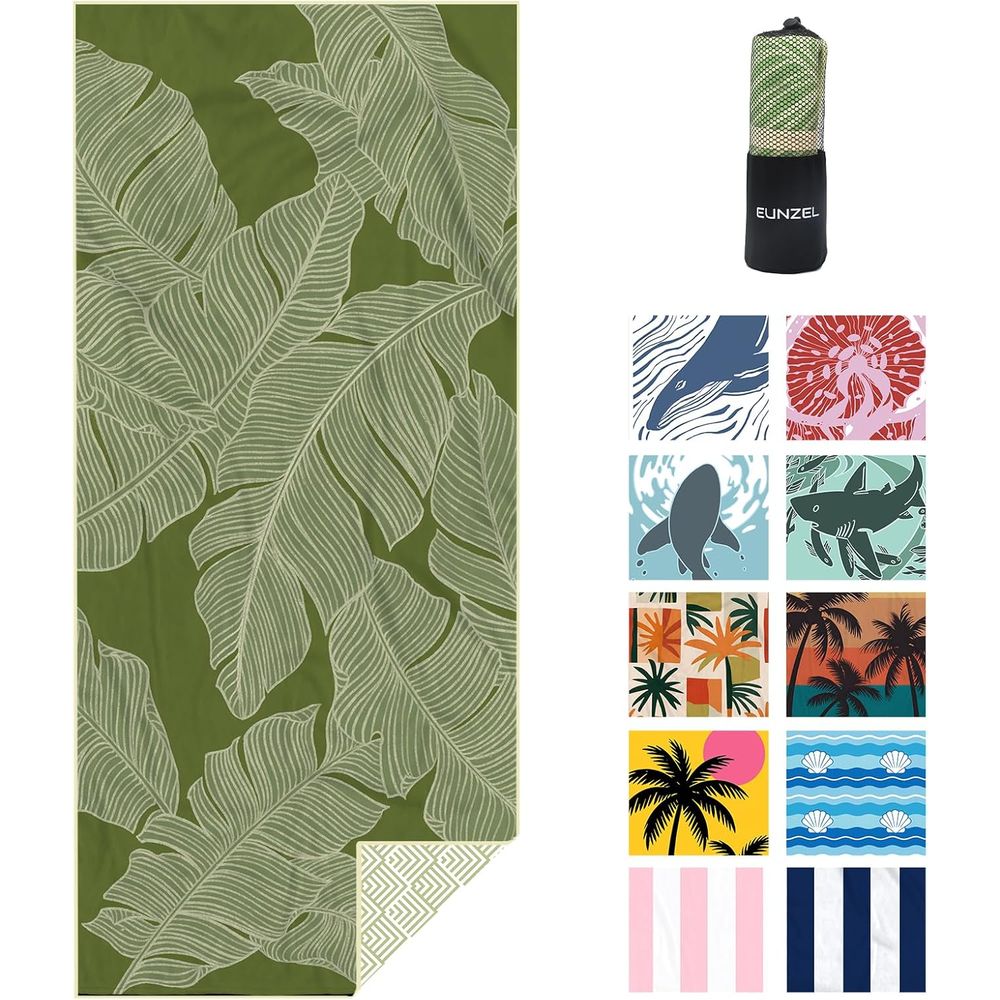 Large Quick-Dry Sand-Free Beac - Beach Towel Large 评论和价格
