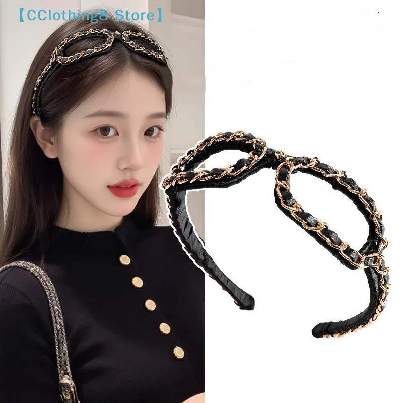 Vintage Chain Leather Headband - Sunglass Retainer Cord 评论和价格