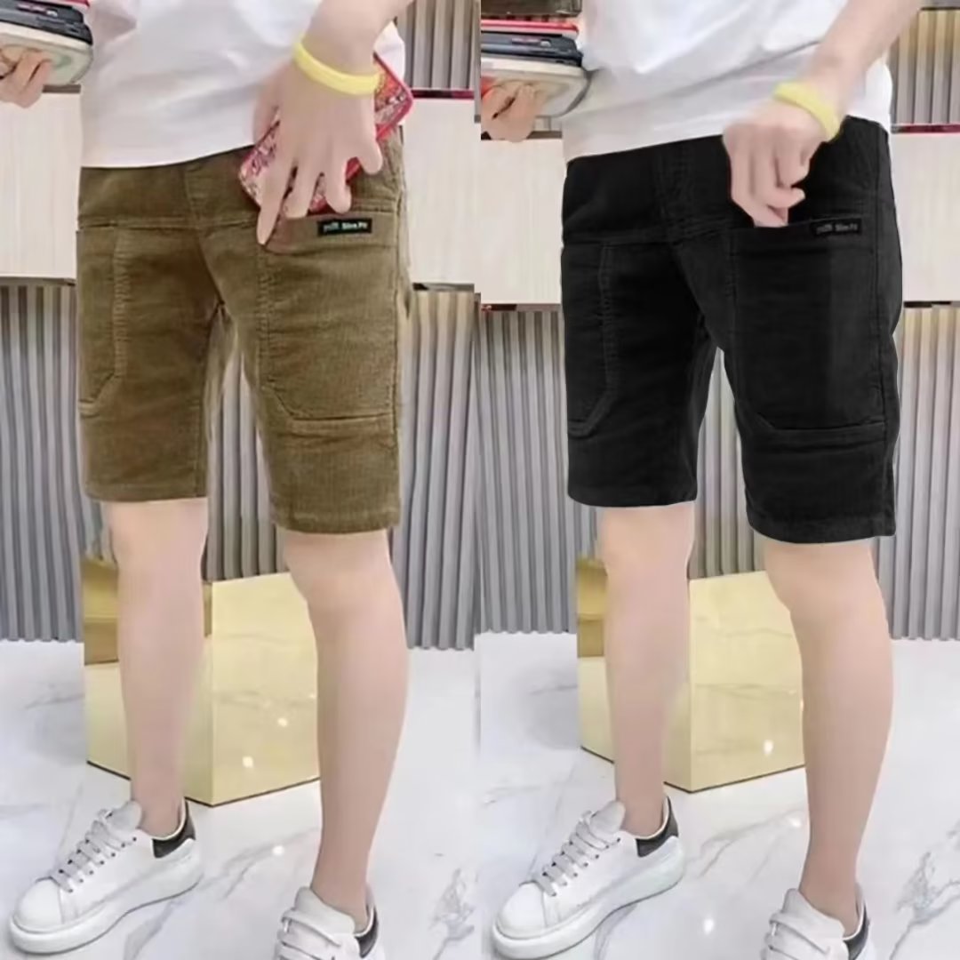Slim Fit Summer Thin Corduroy  - Shorts Chino Slim 评论和价格