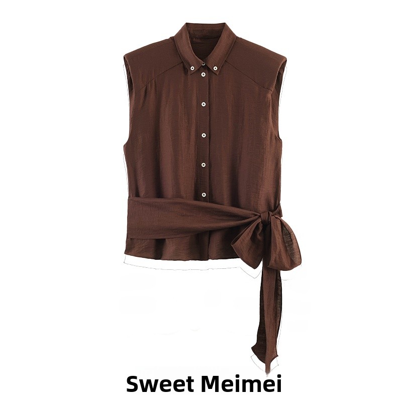 Elegant Women's New Summer Shi - Shirt Camp Collar 评论和价格