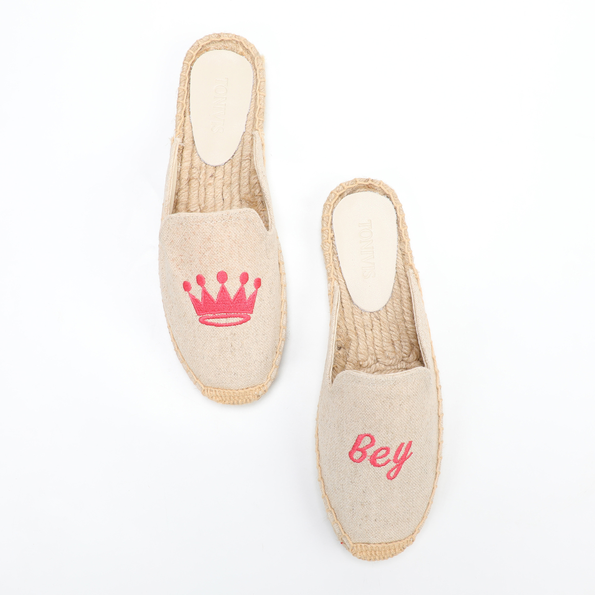 Women Floral Embroidered Espad - Espadrille Slip On 评论和价格