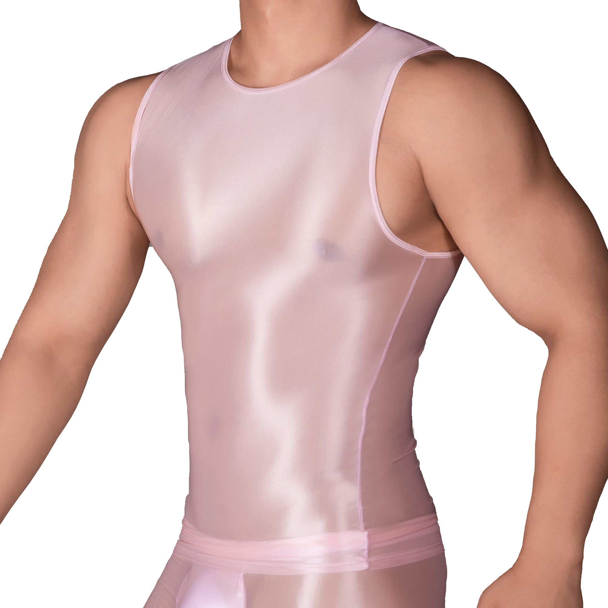 Solid Color Men's Slim Smooth  - Tank Top Muscle 评论和价格