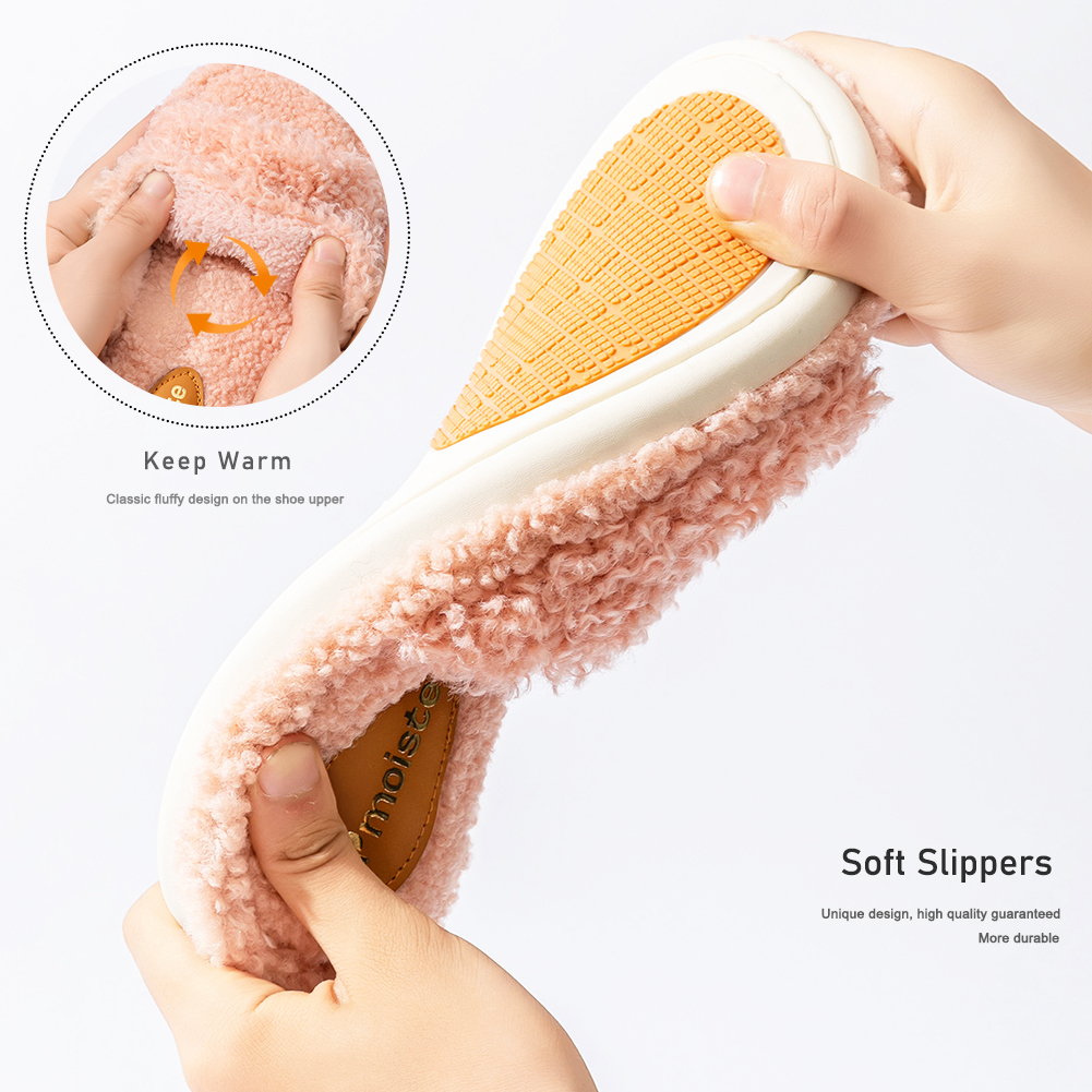 Pmoiste Fuzzy House Slippers W - Espadrille Slip On 评论和价格