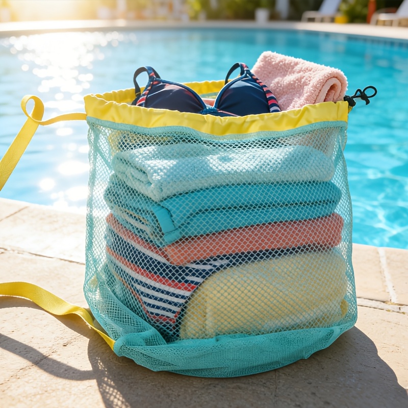 Extra Large Drawstring Mesh Cr - Beach Towel Large 评论和价格