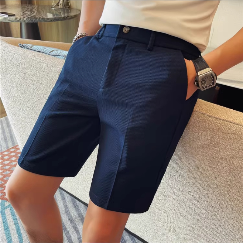 Men's Elastic Waist Summer Sho - Shorts Chino Slim 评论和价格
