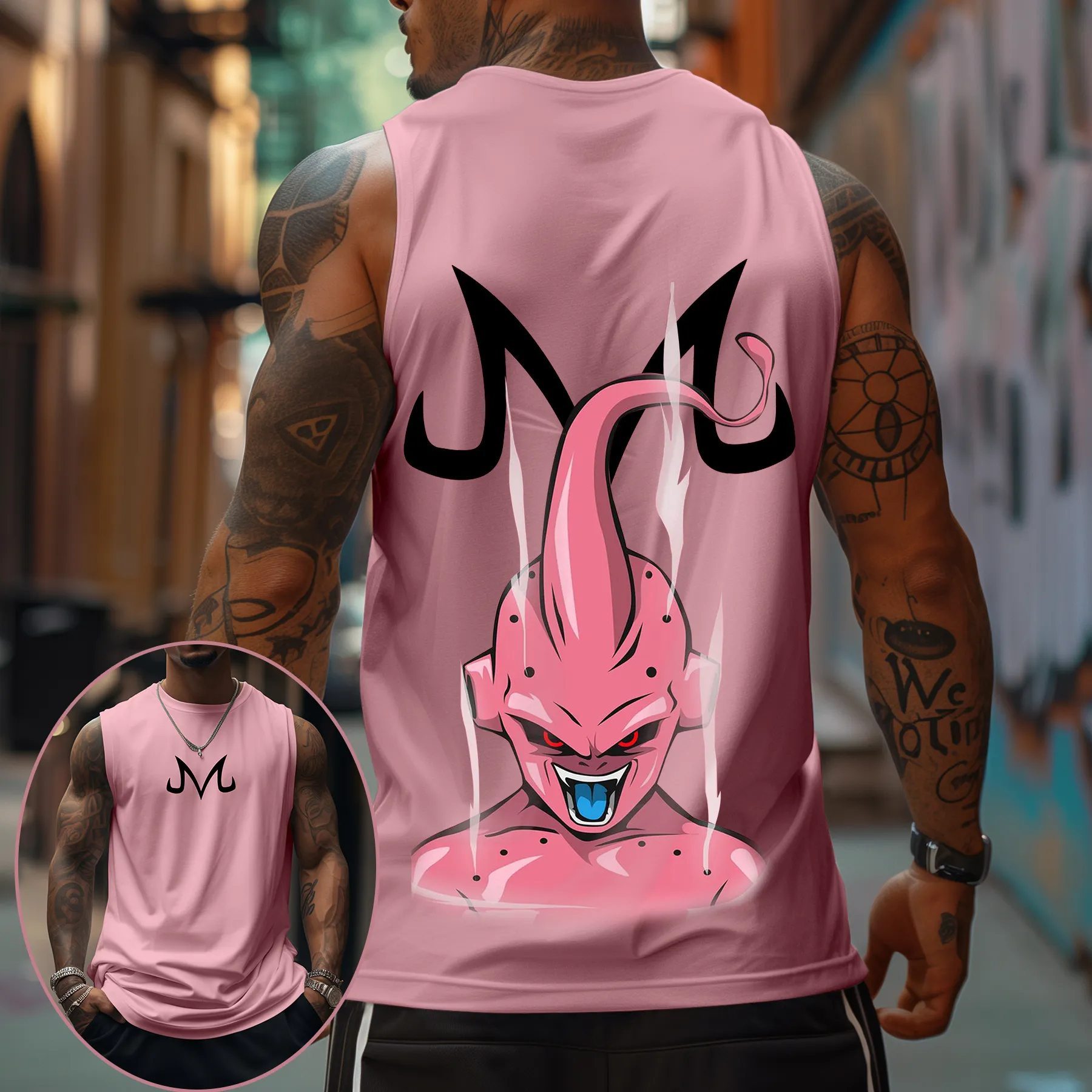 Majin Buu Dragon Ball Anime Pr - Tank Top Muscle 评论和价格