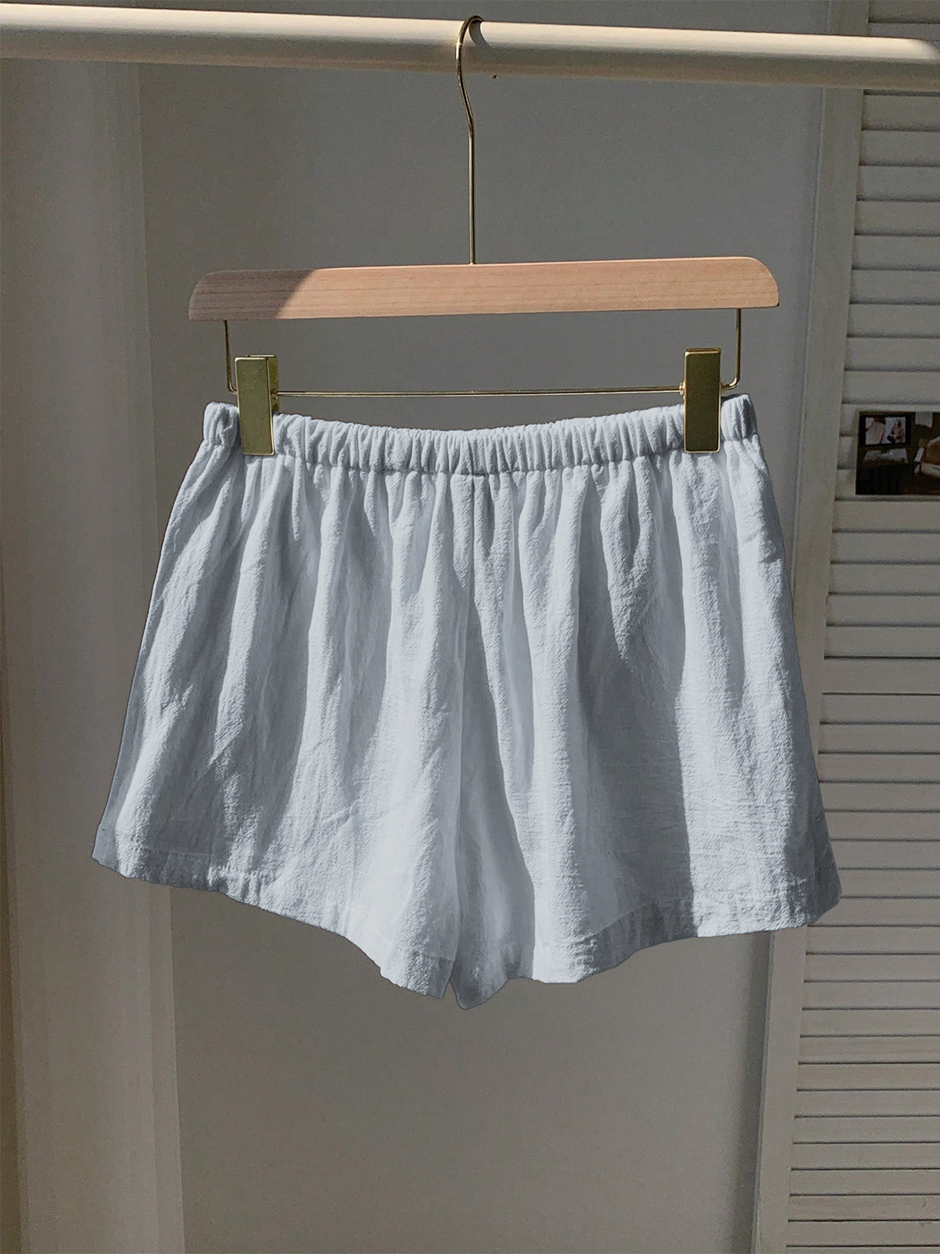 Ladies New Spring Summer Linen - Short Linen Drawstring 评论和价格