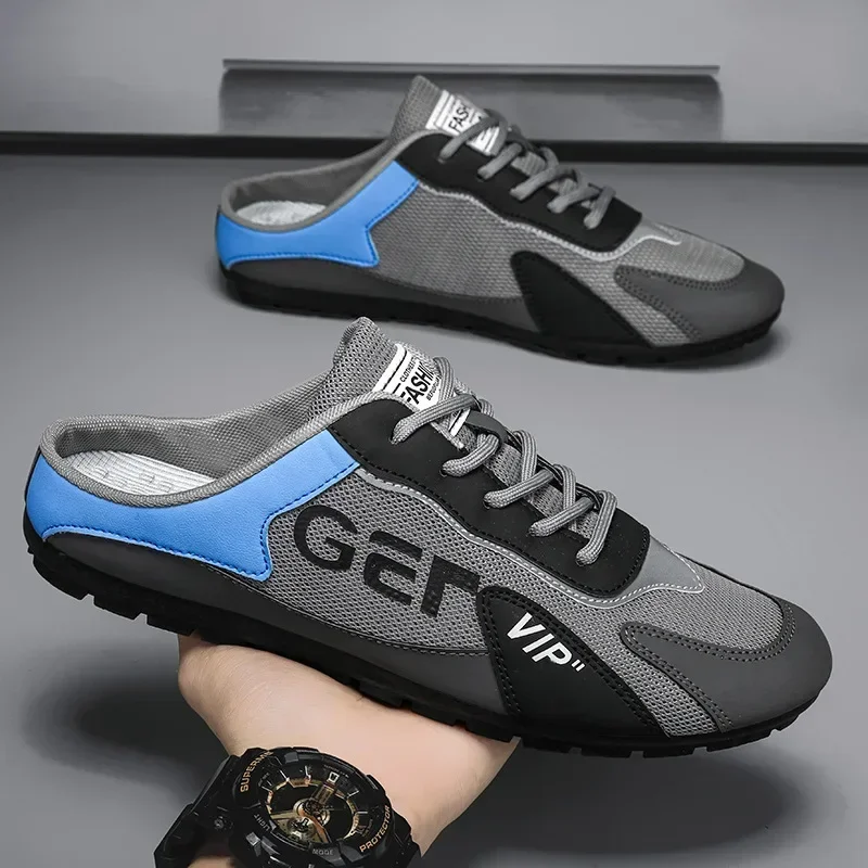 Men Slippers Trend Baotou Shoe - Espadrille Slip On 评论和价格