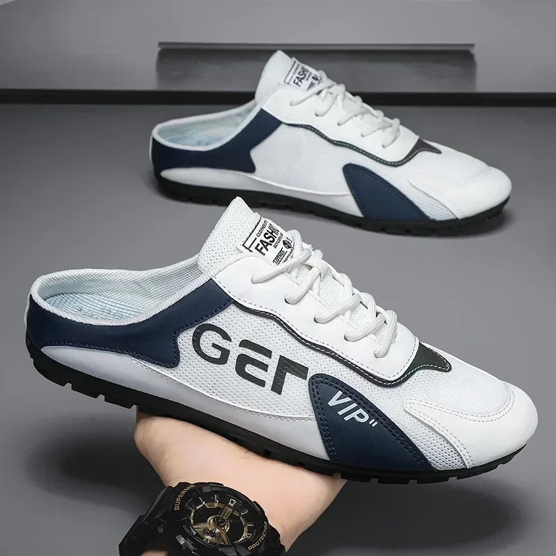 Men Slippers Trend Baotou Shoe - Espadrille Slip On 评论和价格