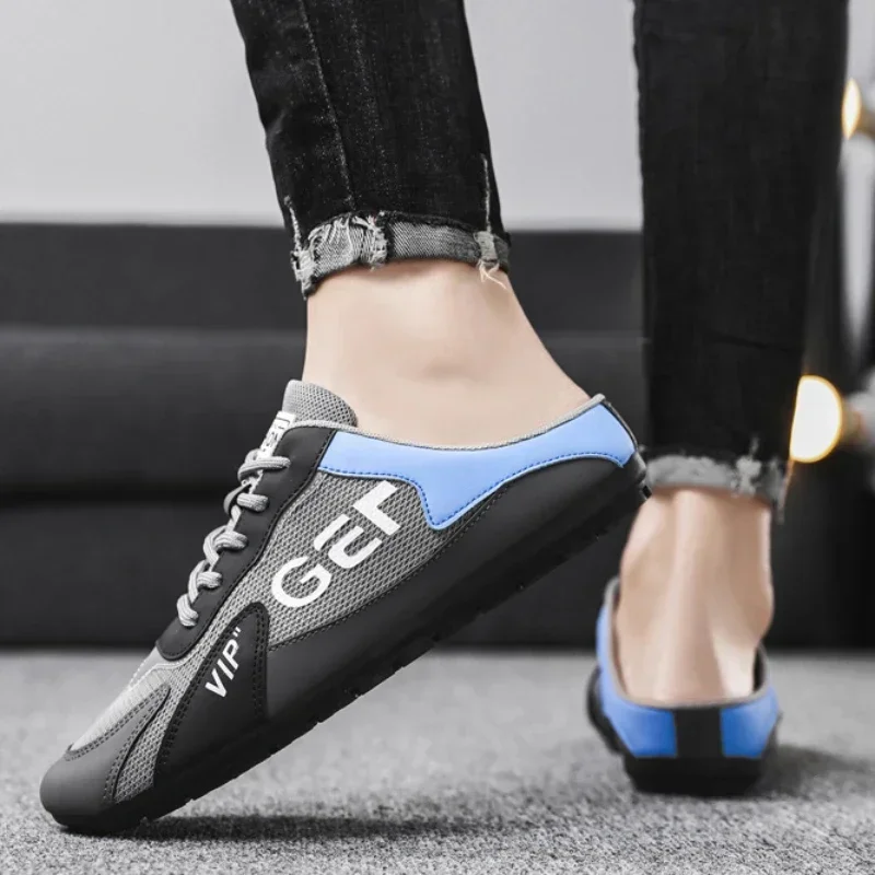 Men Slippers Trend Baotou Shoe - Espadrille Slip On 评论和价格