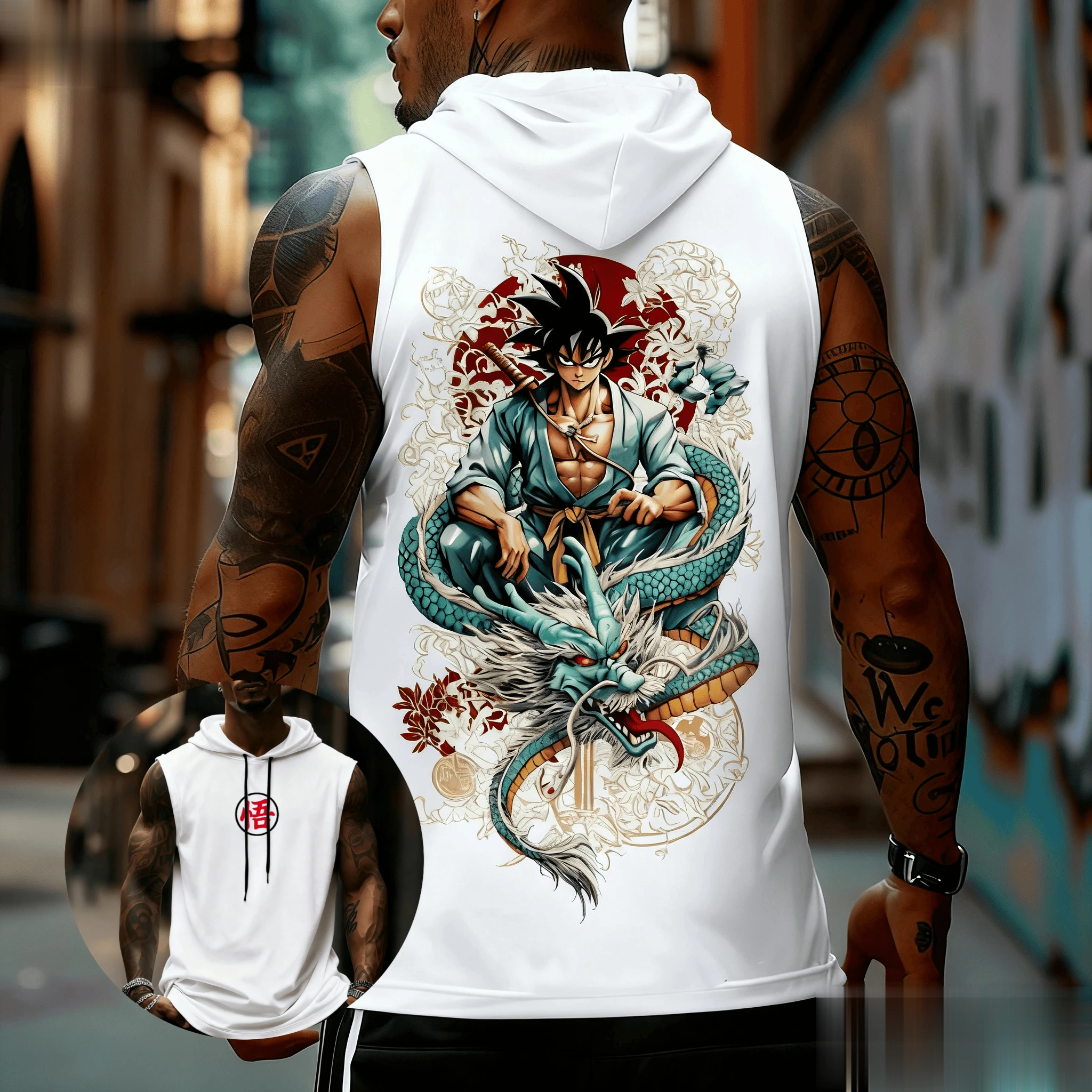 Dragon Ball Goku Anime Men Tan - Tank Top Muscle 评论和价格