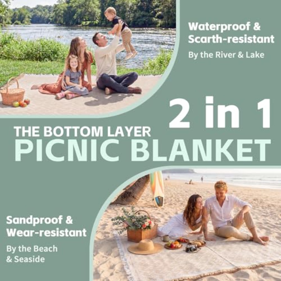 2 in 1 Extra Large Boho Beach  - Beach Towel Large 评论和价格