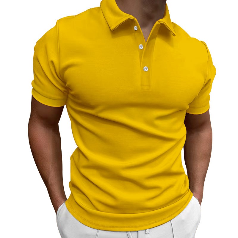 Casual Slim Fit Shirt Short Sl - Polo Shirt Pique 评论和价格