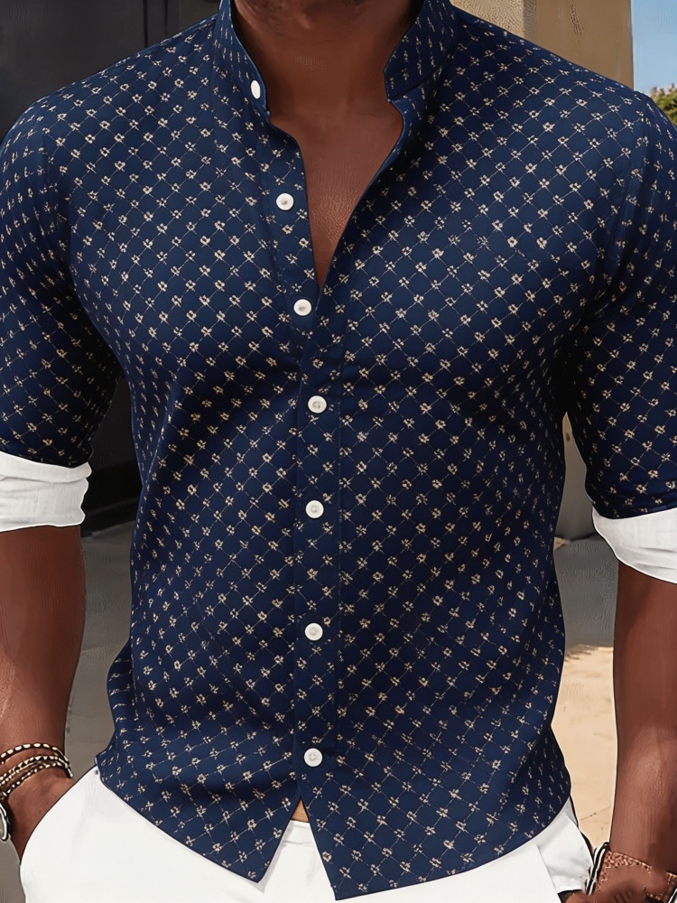 Mens Stylish Slim Fit Shirt Na - Resort Shirt Floral 评论和价格