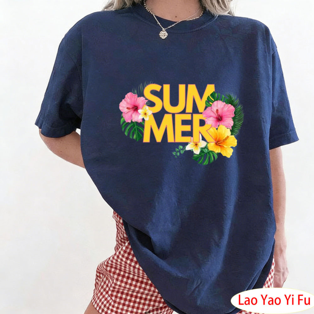 Summer Tropical Floral T-Shirt - Resort Shirt Floral 评论和价格