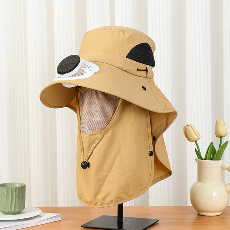 Men Wide Brim Solar Fan Hat wi - Bucket Hat Straw 评论和价格