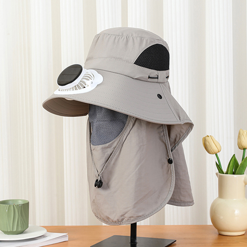 Men Wide Brim Solar Fan Hat wi - Bucket Hat Straw 评论和价格