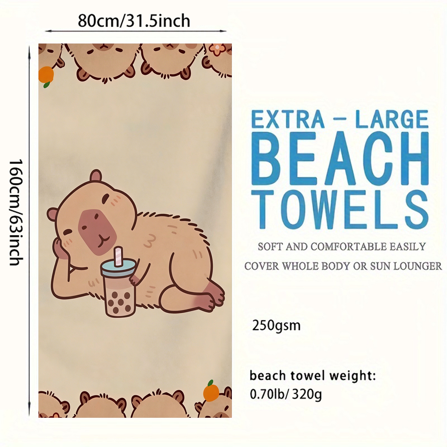 Extra-Large Beach Towel - Ultr - Beach Towel Large 评论和价格