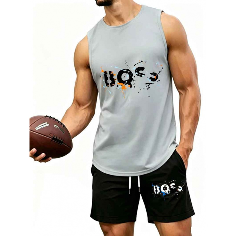 Men's  Graffiti Letter Print 2 - Tank Top Muscle 评论和价格