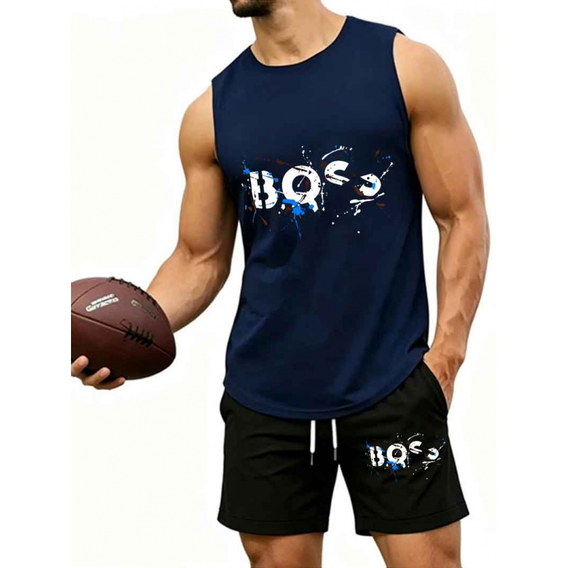 Men's  Graffiti Letter Print 2 - Tank Top Muscle 评论和价格