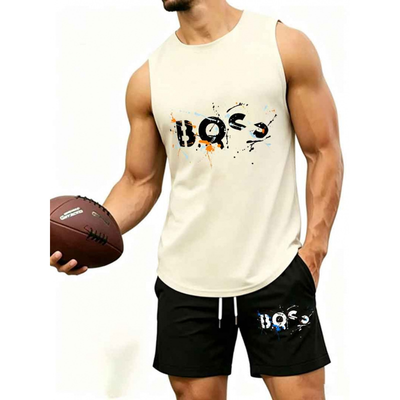 Men's  Graffiti Letter Print 2 - Tank Top Muscle 评论和价格