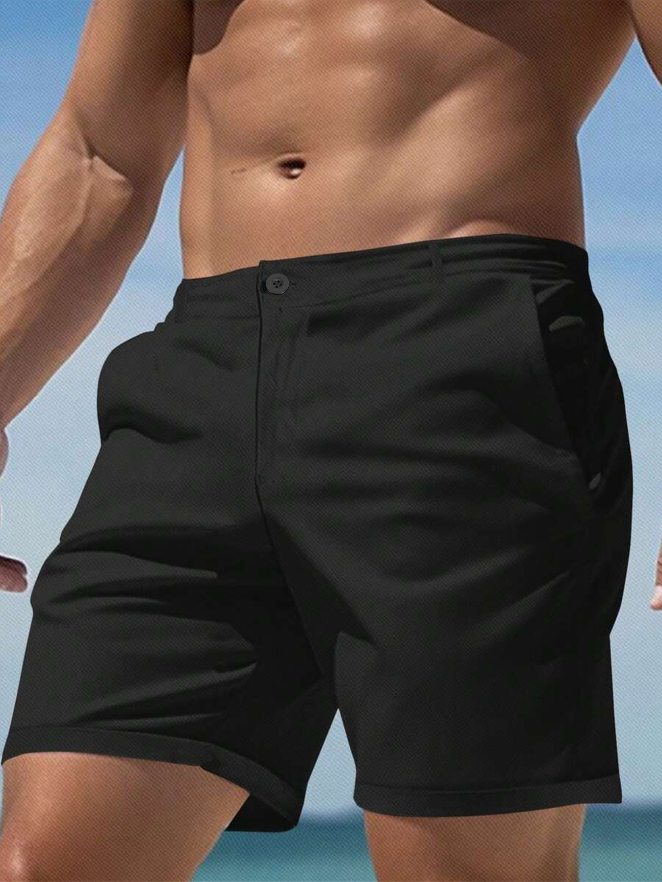 Men's Slim Fit Chino Shorts Su - Shorts Chino Slim 评论和价格