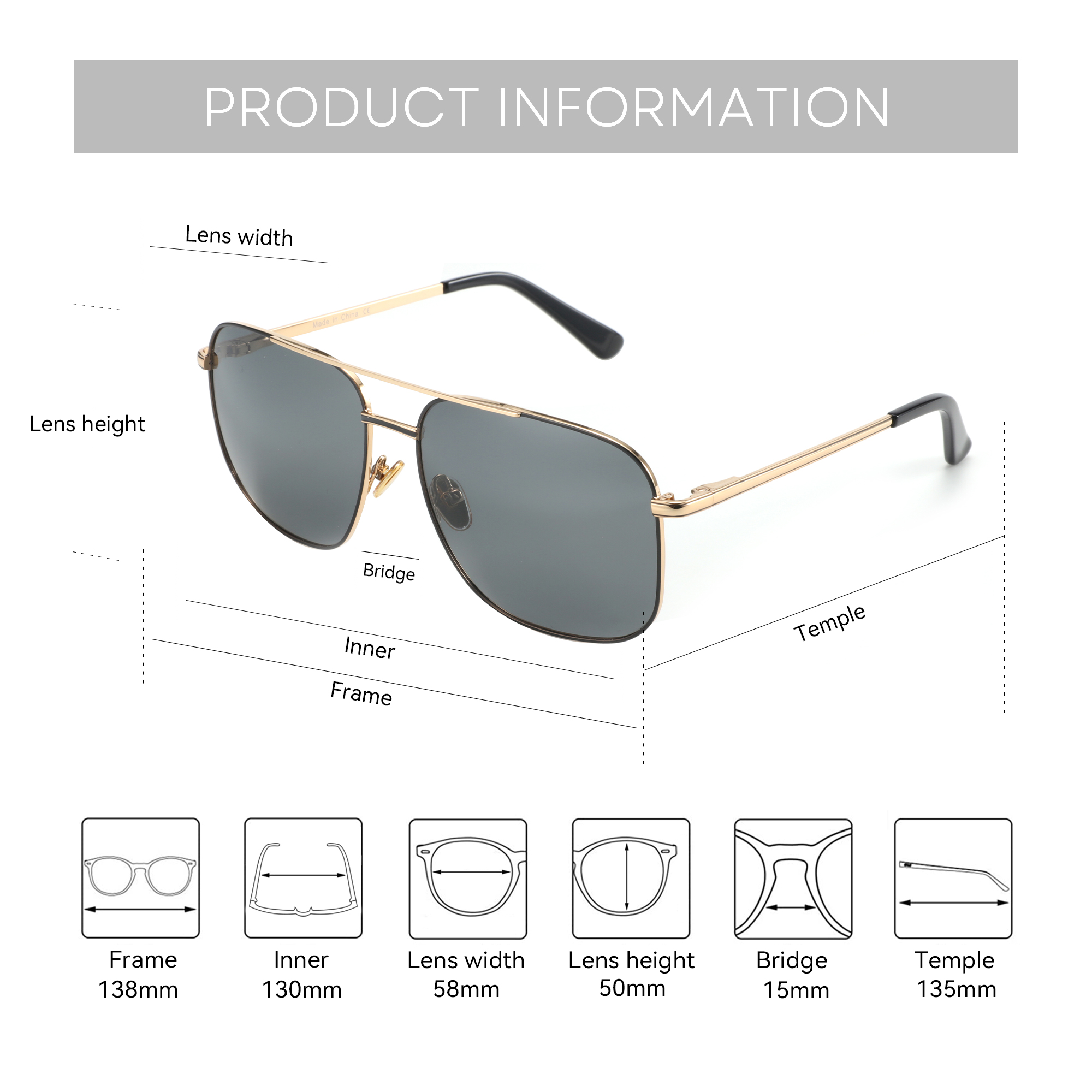 BLUEMOKY Aviator Polarized Pre - Sunglasses Aviator Polarized 评论和价格
