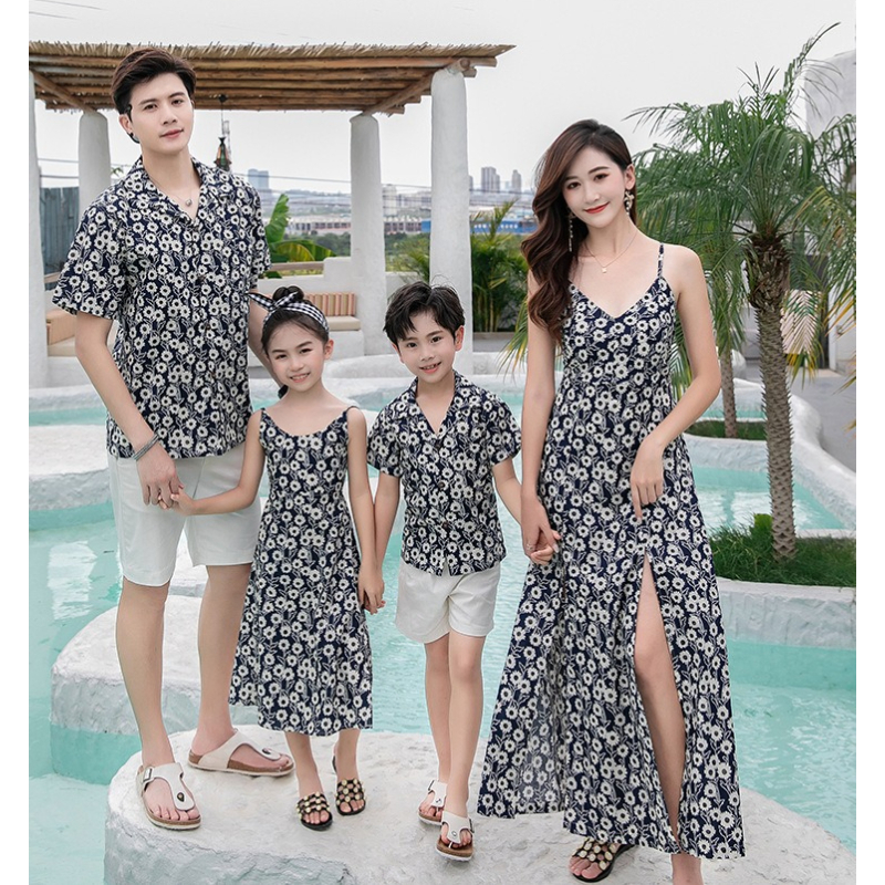 Family Matching Outfit Floral  - Resort Shirt Floral 评论和价格