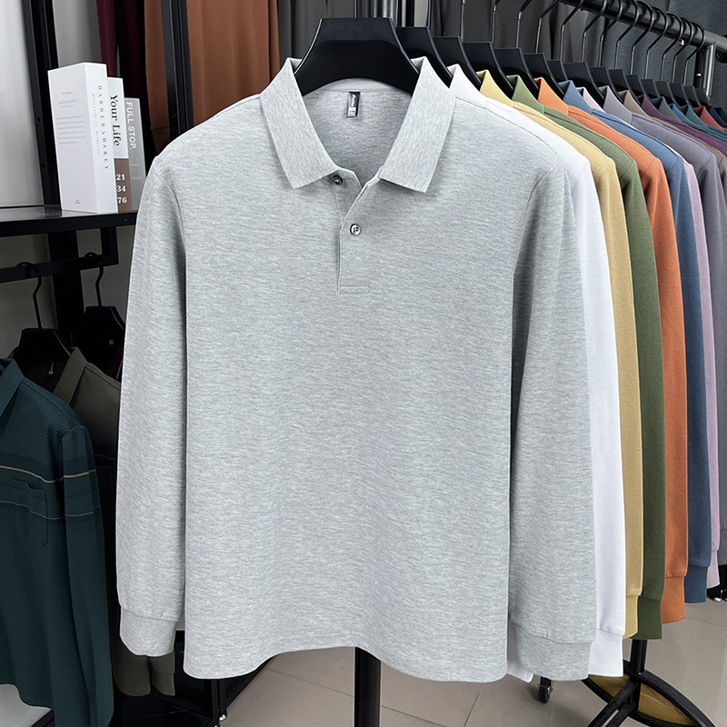 100%pure cotton autumn winter  - Polo Shirt Pique 评论和价格
