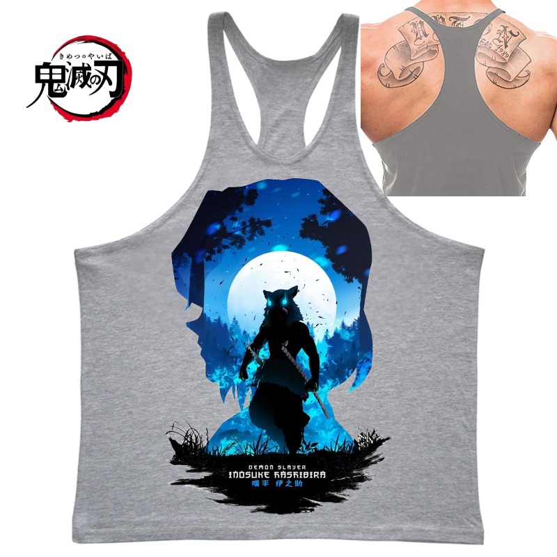(Demon Slayer) GYM Mens Tank T - Tank Top Muscle 评论和价格