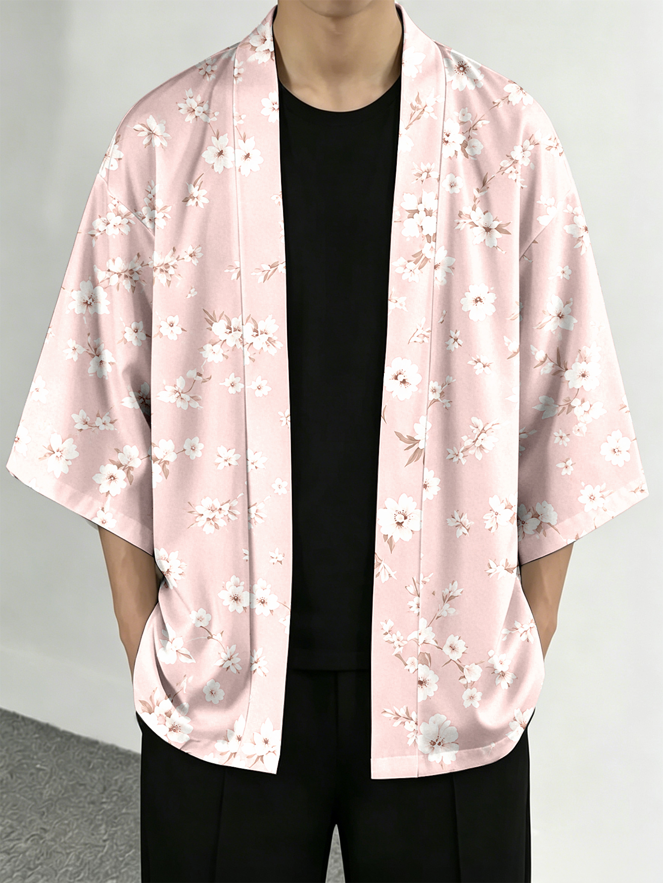 Men's casual top Floral Sakura - Resort Shirt Floral 评论和价格