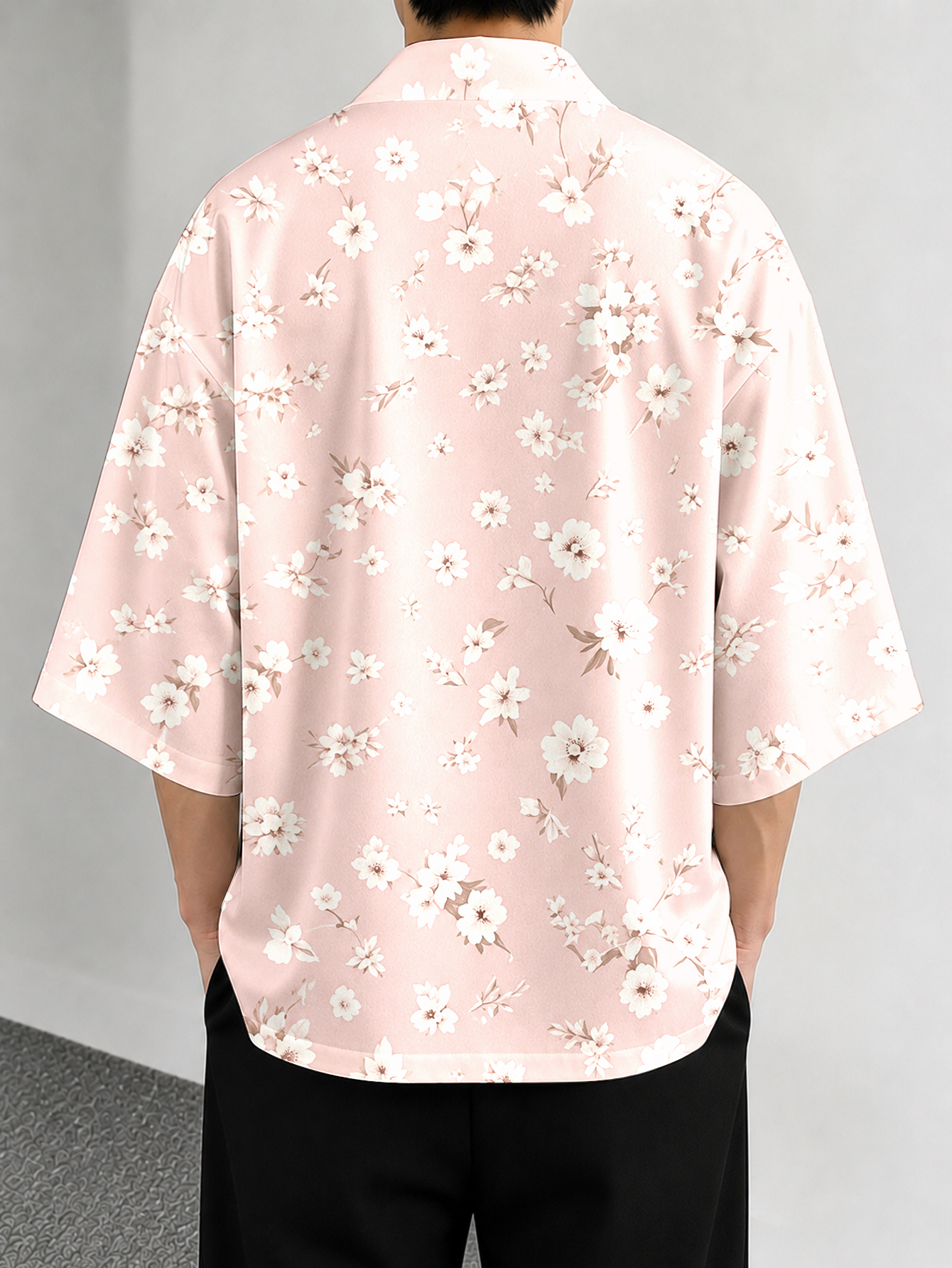 Men's casual top Floral Sakura - Resort Shirt Floral 评论和价格